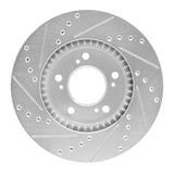 R1 Concepts 1993-1995 Acura Legend Front Right Drilled & Slotted Silver Brake Rotor by R1 Concepts 631-58008R