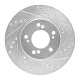 R1 Concepts 1993-1995 Acura Legend Front Right Drilled & Slotted Silver Brake Rotor by R1 Concepts 631-58008R