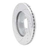R1 Concepts 1993-1995 Acura Legend Front Right Drilled & Slotted Silver Brake Rotor by R1 Concepts 631-58008R