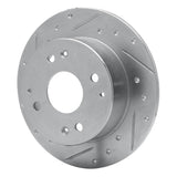R1 Concepts 1995-1998 Acura TL Rear Left Drilled & Slotted Silver Brake Rotor by R1 Concepts 631-58009L