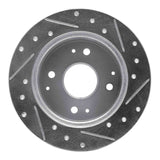 R1 Concepts 1995-1998 Acura TL Rear Left Drilled & Slotted Silver Brake Rotor by R1 Concepts 631-58009L
