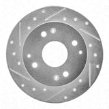 R1 Concepts 1995-1998 Acura TL Rear Left Drilled & Slotted Silver Brake Rotor by R1 Concepts 631-58009L