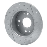 R1 Concepts 1995-1998 Acura TL Rear Left Drilled & Slotted Silver Brake Rotor by R1 Concepts 631-58009L