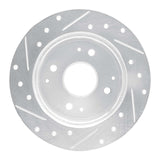 R1 Concepts 1995-1998 Acura TL Rear Right Drilled & Slotted Silver Brake Rotor by R1 Concepts 631-58009R