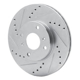 R1 Concepts 1998-1999 Acura CL Front Left Drilled & Slotted Silver Brake Rotor by R1 Concepts 631-58010L