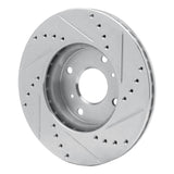 R1 Concepts 1998-1999 Acura CL Front Left Drilled & Slotted Silver Brake Rotor by R1 Concepts 631-58010L
