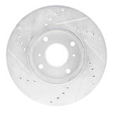 R1 Concepts 1998-1999 Acura CL Front Right Drilled & Slotted Silver Brake Rotor by R1 Concepts 631-58010R