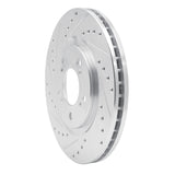 R1 Concepts 1997-2005 Acura NSX Front Left Drilled & Slotted Silver Brake Rotor by R1 Concepts 631-58011L