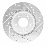 R1 Concepts 1997-2005 Acura NSX Front Left Drilled & Slotted Silver Brake Rotor by R1 Concepts 631-58011L