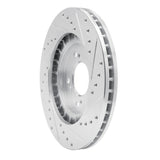 R1 Concepts 1997-2005 Acura NSX Front Left Drilled & Slotted Silver Brake Rotor by R1 Concepts 631-58011L
