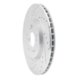 R1 Concepts 1997-2005 Acura NSX Rear Left Drilled & Slotted Silver Brake Rotor by R1 Concepts 631-58012L