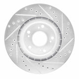 R1 Concepts 1997-2005 Acura NSX Rear Left Drilled & Slotted Silver Brake Rotor by R1 Concepts 631-58012L