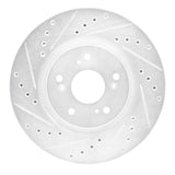 R1 Concepts 1997-2005 Acura NSX Rear Left Drilled & Slotted Silver Brake Rotor by R1 Concepts 631-58012L