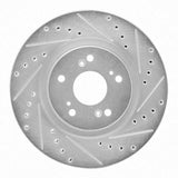 R1 Concepts 1997-2005 Acura NSX Rear Right Drilled & Slotted Silver Brake Rotor by R1 Concepts 631-58012R