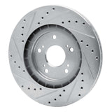 R1 Concepts 1997-2005 Acura NSX Rear Right Drilled & Slotted Silver Brake Rotor by R1 Concepts 631-58012R