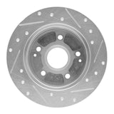 R1 Concepts 1996-1998 Acura TL Rear Left Drilled & Slotted Silver Brake Rotor by R1 Concepts 631-58013L