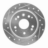 R1 Concepts 99-03 Acura Tl Rear Left Drilled & Slotted Silver Brake Rotor by R1 Concepts RNC-631-58014L