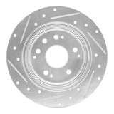 R1 Concepts 99-03 Acura Tl Rear Right Drilled & Slotted Silver Brake Rotor by R1 Concepts RNC-631-58014R
