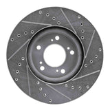 R1 Concepts 1999-2004 Acura RL Front Left Drilled & Slotted Silver Brake Rotor by R1 Concepts 631-58015L
