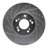 R1 Concepts 1999-2004 Acura RL Front Left Drilled & Slotted Silver Brake Rotor by R1 Concepts 631-58015L