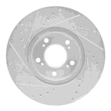 R1 Concepts 1999-2004 Acura RL Front Right Drilled & Slotted Silver Brake Rotor by R1 Concepts 631-58015R