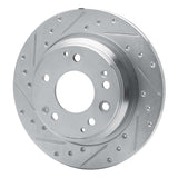 R1 Concepts 1999-2001 Acura RL Rear Left Drilled & Slotted Silver Brake Rotor by R1 Concepts 631-58016L