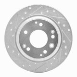 R1 Concepts 1999-2001 Acura RL Rear Left Drilled & Slotted Silver Brake Rotor by R1 Concepts 631-58016L