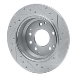 R1 Concepts 1999-2001 Acura RL Rear Left Drilled & Slotted Silver Brake Rotor by R1 Concepts 631-58016L