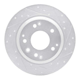 R1 Concepts 1999-2001 Acura RL Rear Right Drilled & Slotted Silver Brake Rotor by R1 Concepts 631-58016R