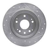R1 Concepts 2001-2003 Acura CL Rear Left Drilled & Slotted Silver Brake Rotor by R1 Concepts 631-58017L