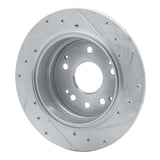 R1 Concepts 2001-2003 Acura CL Rear Left Drilled & Slotted Silver Brake Rotor by R1 Concepts 631-58017L