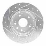 R1 Concepts 2001-2003 Acura CL Rear Right Drilled & Slotted Silver Brake Rotor by R1 Concepts 631-58017R