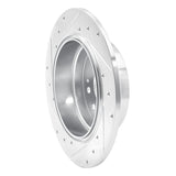 R1 Concepts 2001-2003 Acura CL Rear Right Drilled & Slotted Silver Brake Rotor by R1 Concepts 631-58017R