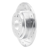 Dynamic Friction 2002-2004 Acura RL Rear Right Drilled & Slotted Silver Brake Rotor by Dynamic Friction Company 631-58018R