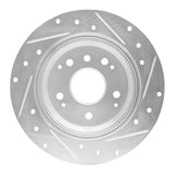 R1 Concepts 1999-2011 Acura TL Rear Left Drilled & Slotted Silver Brake Rotor by R1 Concepts 631-58019L
