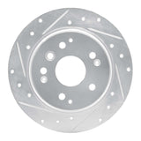 R1 Concepts 1999-2011 Acura TL Rear Left Drilled & Slotted Silver Brake Rotor by R1 Concepts 631-58019L