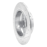 R1 Concepts 1999-2011 Acura TL Rear Left Drilled & Slotted Silver Brake Rotor by R1 Concepts 631-58019L