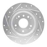 R1 Concepts 1999-2011 Acura TL Rear Right Drilled & Slotted Silver Brake Rotor by R1 Concepts 631-58019R