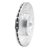 Dynamic Friction 2004-2008 Acura TL Front Left Drilled & Slotted Silver Brake Rotor by Dynamic Friction Company 631-58020L