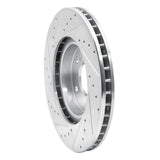 Dynamic Friction 2005-2012 Acura RL Front Right Drilled & Slotted Silver Brake Rotor by Dynamic Friction Company 631-58021R