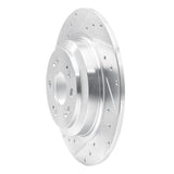 Dynamic Friction 2009-2014 Acura TL Rear Left Drilled & Slotted Silver Brake Rotor by Dynamic Friction Company 631-58023L