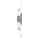 Dynamic Friction 2014-2020 Acura RLX Rear Right Drilled & Slotted Silver Brake Rotor by Dynamic Friction Company 631-58024R