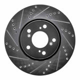Dynamic Friction 2014-2020 Acura RLX Front Left Drilled & Slotted Silver Brake Rotor by Dynamic Friction Company 631-58025L