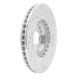Dynamic Friction 2014-2020 Acura MDX Front Left Drilled & Slotted Silver Brake Rotor by Dynamic Friction Company 631-58026L