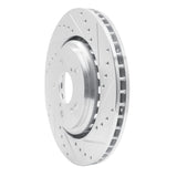 Dynamic Friction 2014-2020 Acura MDX Front Right Drilled & Slotted Silver Brake Rotor by Dynamic Friction Company 631-58026R