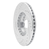 Dynamic Friction 2014-2020 Acura MDX Front Right Drilled & Slotted Silver Brake Rotor by Dynamic Friction Company 631-58026R