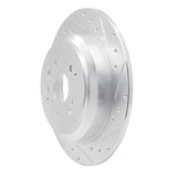 Dynamic Friction 2014-2016 Acura MDX Rear Right Drilled & Slotted Silver Brake Rotor by Dynamic Friction Company 631-58028R