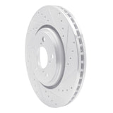 Dynamic Friction 2017-2020 Acura MDX Front Right Drilled & Slotted Silver Brake Rotor by Dynamic Friction Company 631-58031R