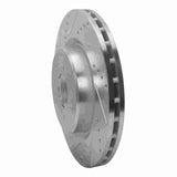 Dynamic Friction 2021-2025 Acura TLX Front Left Drilled & Slotted Silver Brake Rotor by Dynamic Friction Company 631-58035L