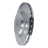 Dynamic Friction 2021-2025 Acura TLX Front Right Drilled & Slotted Silver Brake Rotor by Dynamic Friction Company 631-58035R